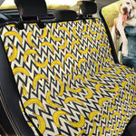 Zigzag Banana Pattern Print Pet Car Back Seat Cover