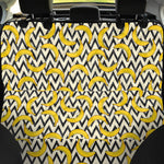 Zigzag Banana Pattern Print Pet Car Back Seat Cover