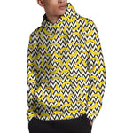 Zigzag Banana Pattern Print Pullover Hoodie