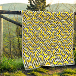 Zigzag Banana Pattern Print Quilt