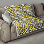 Zigzag Banana Pattern Print Quilt