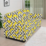 Zigzag Banana Pattern Print Sofa Cover