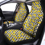 Zigzag Banana Pattern Print Universal Fit Car Seat Covers