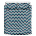 Zigzag Knitted Pattern Print Duvet Cover Bedding Set