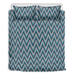 Zigzag Knitted Pattern Print Duvet Cover Bedding Set