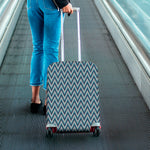 Zigzag Knitted Pattern Print Luggage Cover