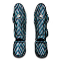 Zigzag Knitted Pattern Print Muay Thai Shin Guards