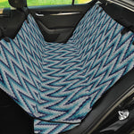 Zigzag Knitted Pattern Print Pet Car Back Seat Cover