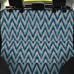Zigzag Knitted Pattern Print Pet Car Back Seat Cover