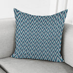 Zigzag Knitted Pattern Print Pillow Cover
