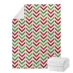 Zigzag Merry Christmas Pattern Print Blanket