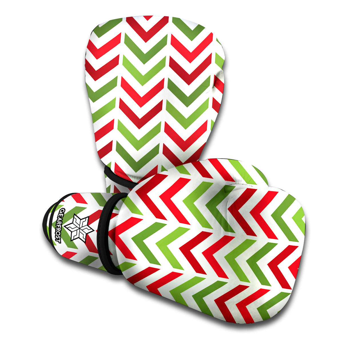 Zigzag Merry Christmas Pattern Print Boxing Gloves