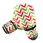 Zigzag Merry Christmas Pattern Print Boxing Gloves