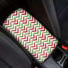 Zigzag Merry Christmas Pattern Print Car Center Console Cover