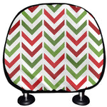 Zigzag Merry Christmas Pattern Print Car Headrest Covers