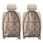 Zigzag Merry Christmas Pattern Print Car Seat Organizers