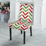 Zigzag Merry Christmas Pattern Print Dining Chair Slipcover