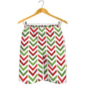 Zigzag Merry Christmas Pattern Print Men's Shorts