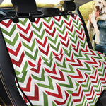 Zigzag Merry Christmas Pattern Print Pet Car Back Seat Cover