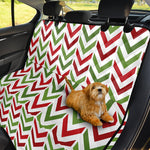 Zigzag Merry Christmas Pattern Print Pet Car Back Seat Cover