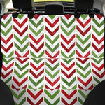 Zigzag Merry Christmas Pattern Print Pet Car Back Seat Cover