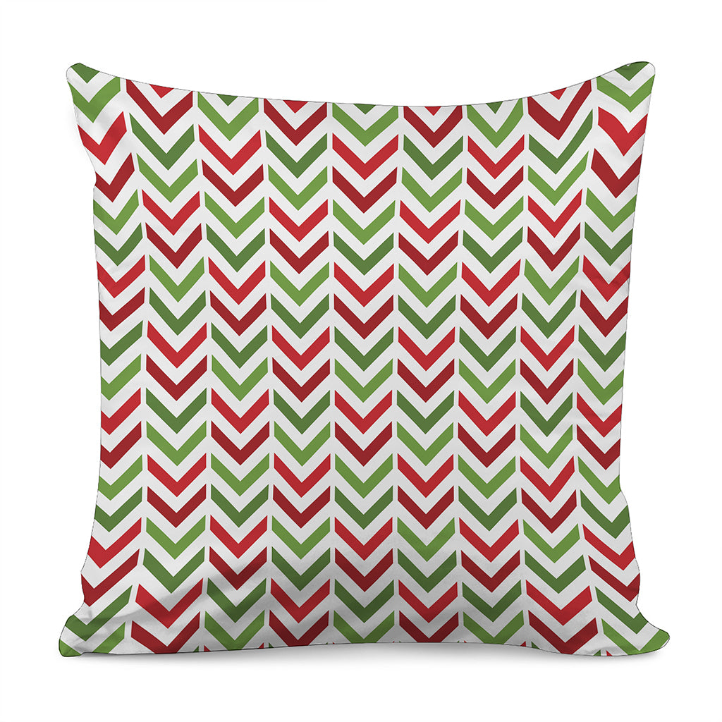 Zigzag Merry Christmas Pattern Print Pillow Cover