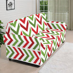 Zigzag Merry Christmas Pattern Print Sofa Cover