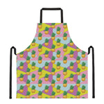 Zigzag Pineapple Pattern Print Apron