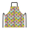 Zigzag Pineapple Pattern Print Apron