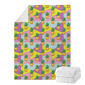 Zigzag Pineapple Pattern Print Blanket