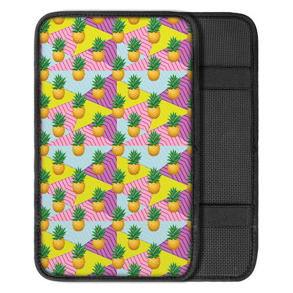 Zigzag Pineapple Pattern Print Car Center Console Cover