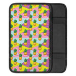 Zigzag Pineapple Pattern Print Car Center Console Cover