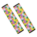 Zigzag Pineapple Pattern Print Car Seat Belt Covers
