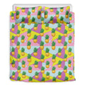 Zigzag Pineapple Pattern Print Duvet Cover Bedding Set