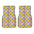 Zigzag Pineapple Pattern Print Front Car Floor Mats