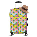 Zigzag Pineapple Pattern Print Luggage Cover