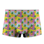 Zigzag Pineapple Pattern Print Men's Boxer Briefs