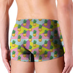Zigzag Pineapple Pattern Print Men's Boxer Briefs