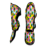 Zigzag Pineapple Pattern Print Muay Thai Shin Guard