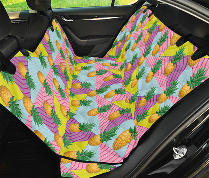 Zigzag Pineapple Pattern Print Pet Car Back Seat Cover