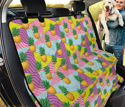Zigzag Pineapple Pattern Print Pet Car Back Seat Cover