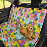 Zigzag Pineapple Pattern Print Pet Car Back Seat Cover