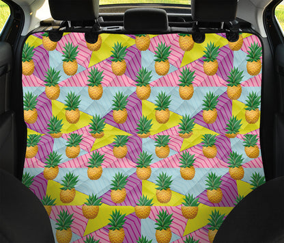 Zigzag Pineapple Pattern Print Pet Car Back Seat Cover