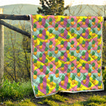 Zigzag Pineapple Pattern Print Quilt