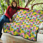 Zigzag Pineapple Pattern Print Quilt