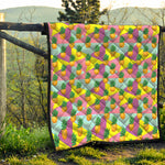 Zigzag Pineapple Pattern Print Quilt