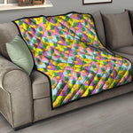 Zigzag Pineapple Pattern Print Quilt