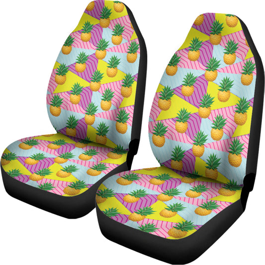 Zigzag Pineapple Pattern Print Universal Fit Car Seat Covers