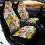 Zigzag Pineapple Pattern Print Universal Fit Car Seat Covers