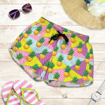 Zigzag Pineapple Pattern Print Women's Shorts